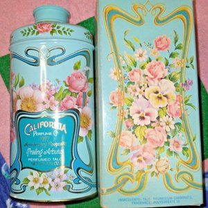 AVON Trailing Arbutus Perfumed Talc California Perfume Co. 1977 Anniversary Kee